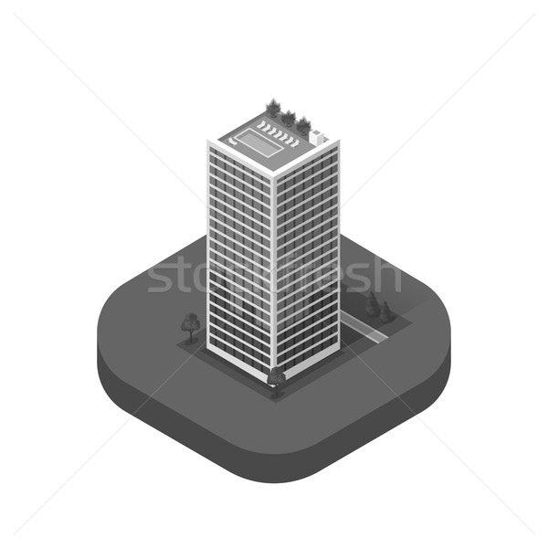 Foto stock: Arranha-céus · casa · edifício · ícone · arranha-céu · logotipo