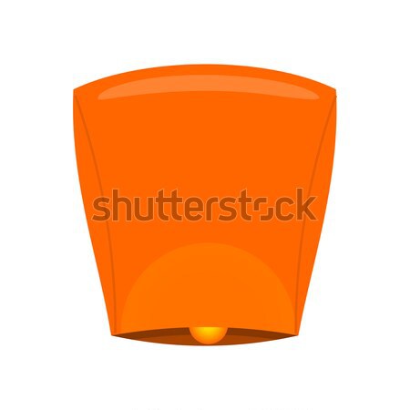 Sky Lantern Isolated on White Background. Vector Stock photo © robuart