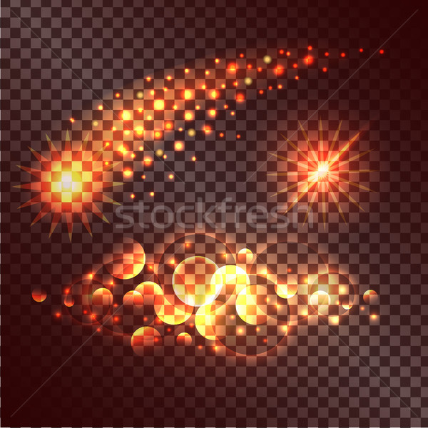 Set of Twinkle Actions on Transparent Background Stock photo © robuart