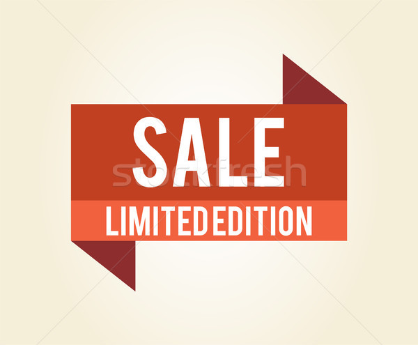 Sale Limited Edition Icon Vector Illustration Stock photo © robuart