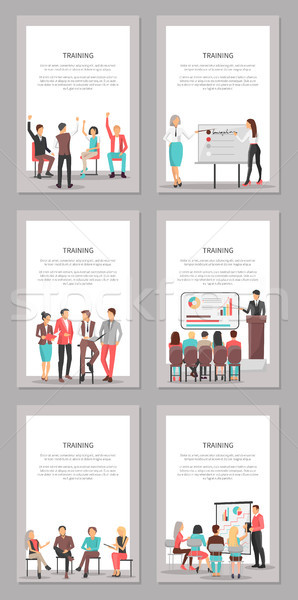 Set of Business Meeting Icons Vector Illustration Stock photo © robuart