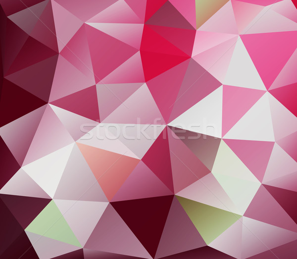 Triangle background. Red polygons. Stock photo © robuart