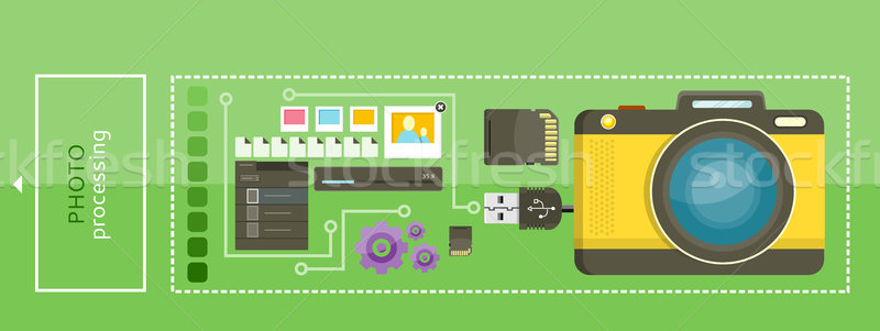 Photo Processing Concept Stock photo © robuart