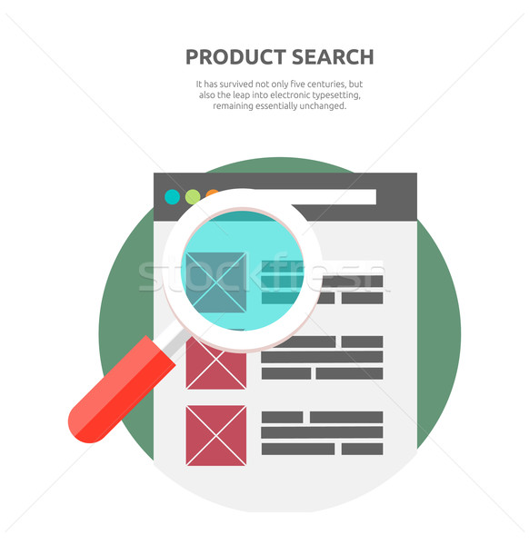 Keresés termék website design internet háló weboldal Stock fotó © robuart