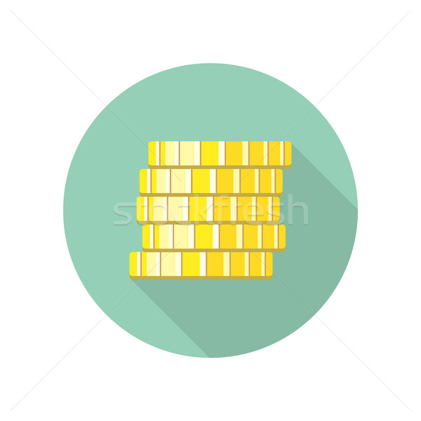 Coins Vector Illustration in Flat Design Stock photo © robuart