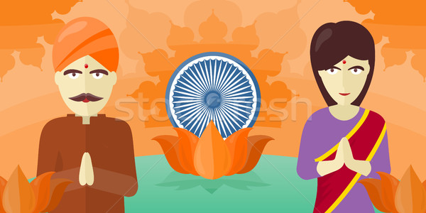 India Travel Poster Stock photo © robuart