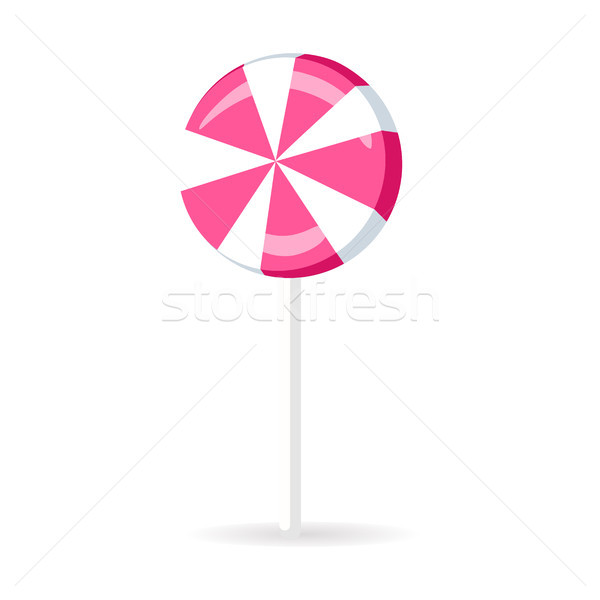 Swirl Spiral Lollipop Candy Isolated Sweet Vector Stock photo © robuart