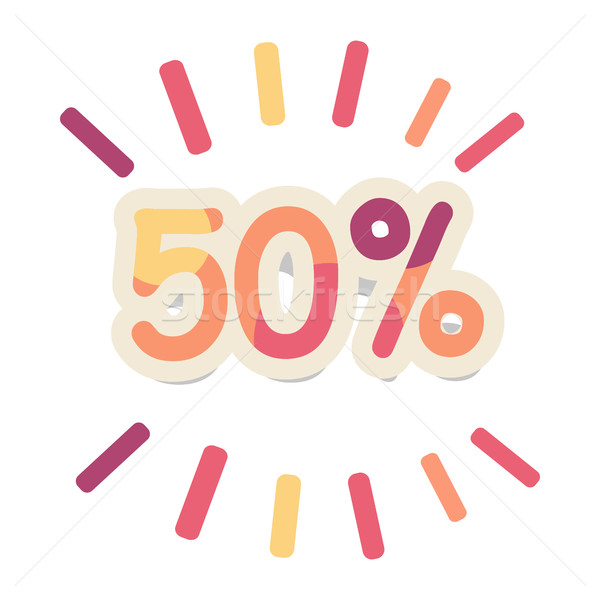 Sale in Shop Vector Concept in Flat Design Stock photo © robuart