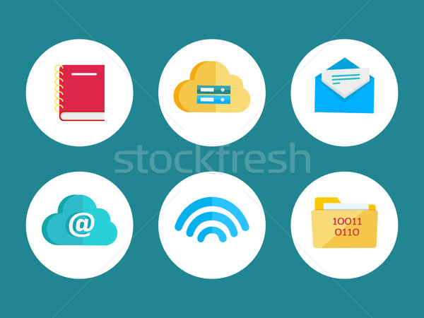 Flat Icons for Web and Mobile Applications Stock photo © robuart