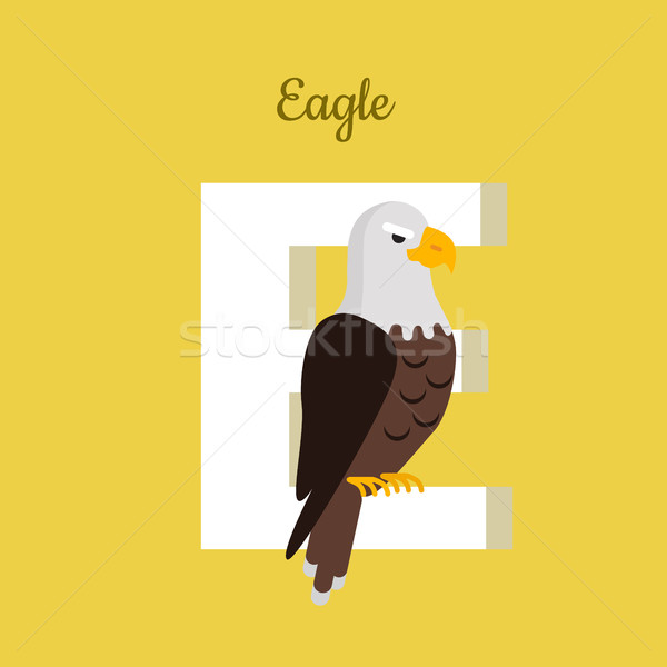 Animals Alphabet. Letter - E Stock photo © robuart