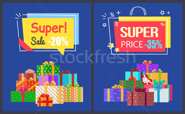 Total Sale Best Prices Discount Final Offer Labels Stock photo © robuart