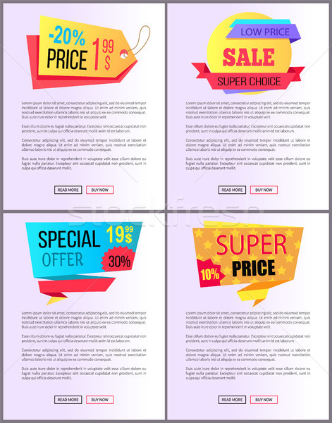 Sale Special Offer Order Buy Now Web Poster Vector Stock photo © robuart