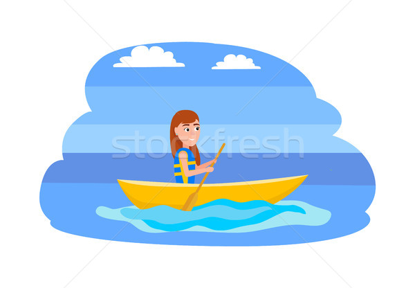 Kayaking and Summer Sport Activities, Water Sport Stock photo © robuart