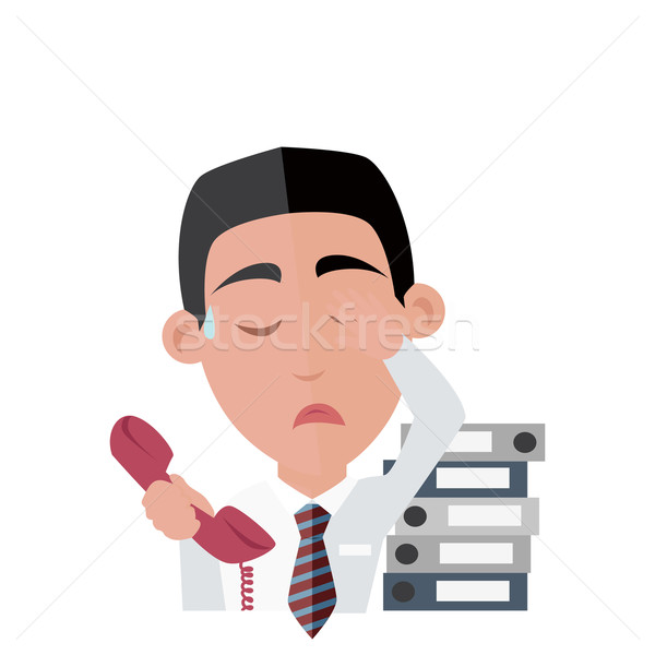 Emotion Avatar Man Overloaded Success Stock photo © robuart