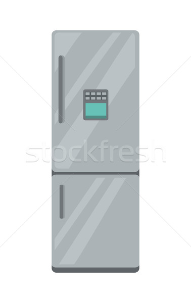 Réfrigérateur électronique appareil isolé blanche domestique [[stock_photo]] © robuart