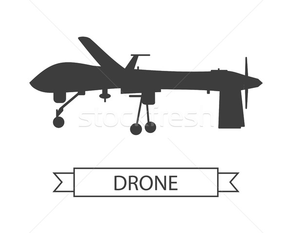 Drone Icon Isolated Unmanned Aerial Vehicle Stock photo © robuart