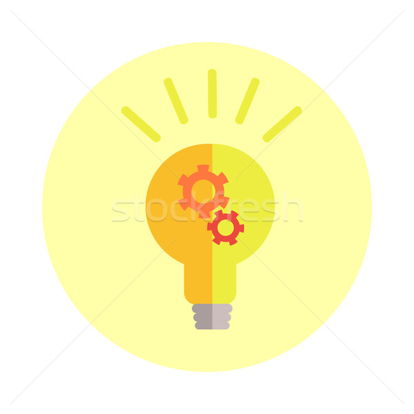 Creative Idea in Light Bulb Shape Stock photo © robuart