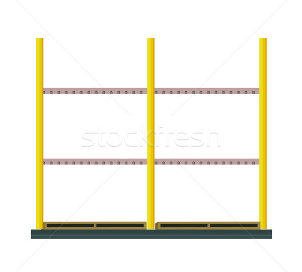 Industrial Warehouse Rack Vector in Flat Design Stock photo © robuart