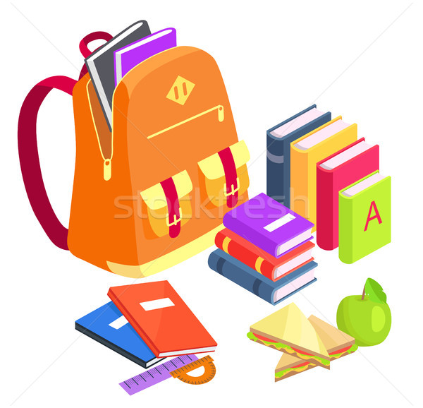 Collection of School-Related Objects on White Stock photo © robuart