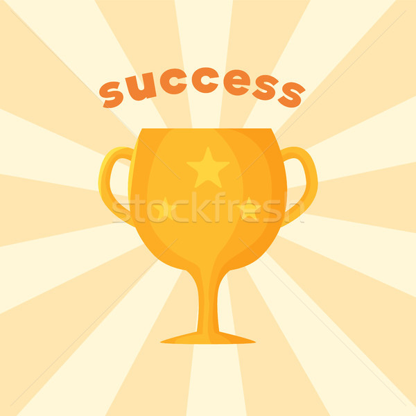 Success Template of Prize Vector Illustration Stock photo © robuart