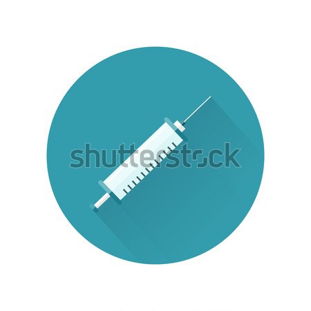 Foto stock: Seringa · estilo · projeto · vetor · estéril · suprimentos · médicos