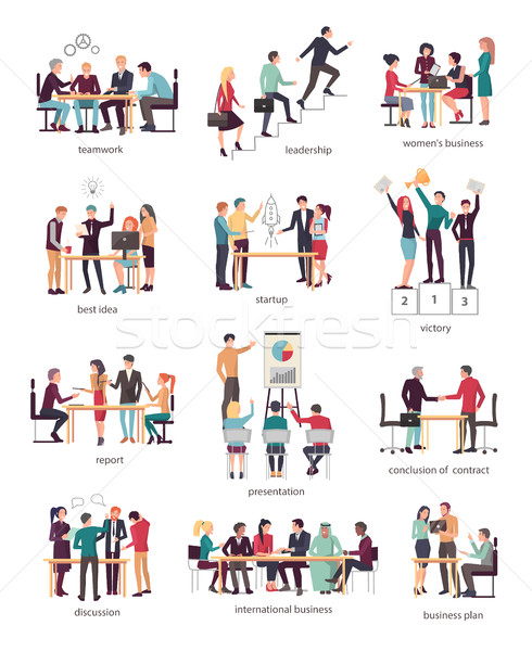 Development Stages of Business Team in Company Stock photo © robuart