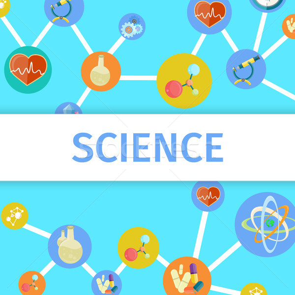 Foto stock: Ciência · química · física · cartaz · colorido