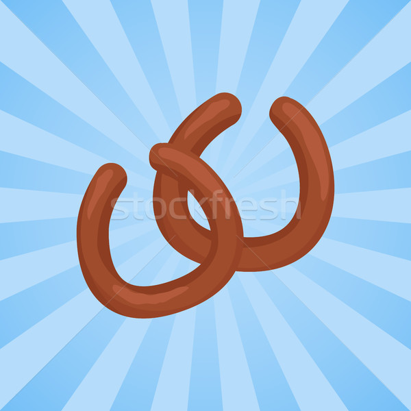 Stock photo: Two Grilled Sausages Vector Illustration Isolated