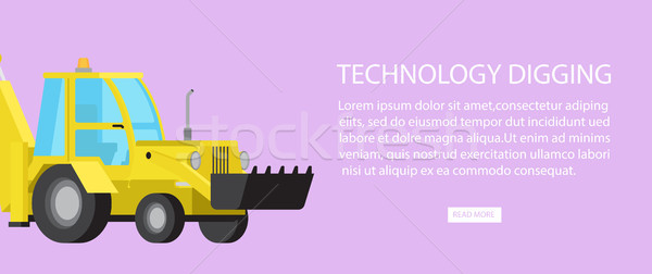 Maszyn przemysłowych spychacz transportu technologii wyposażenie Zdjęcia stock © robuart