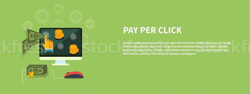 Pay per click internet advertising model Stock photo © robuart