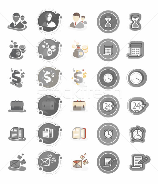 Business and management icons Stock photo © robuart