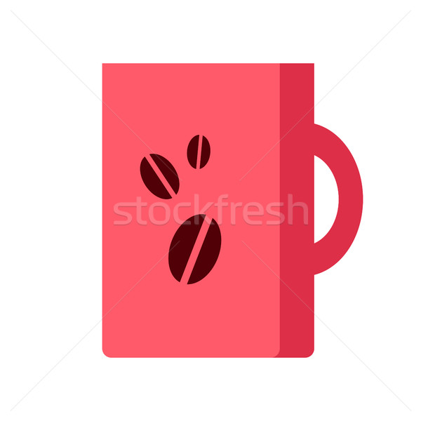Red Coffee Cup Isolated. Hot Strong Beverage. Stock photo © robuart