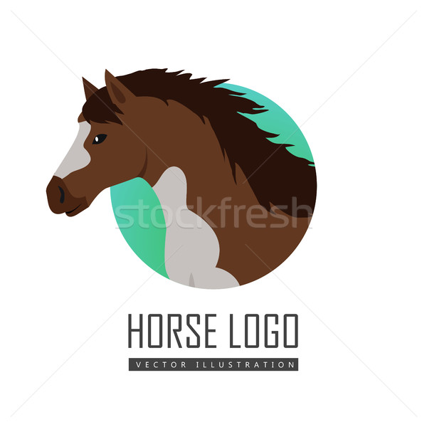 Stock photo: Horse Vector Illustration in Flat Design
