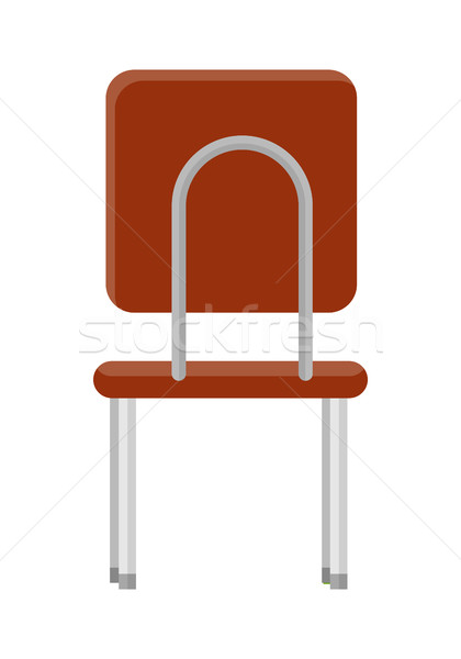 Chair in Retro Style Icon. Back View Stock photo © robuart