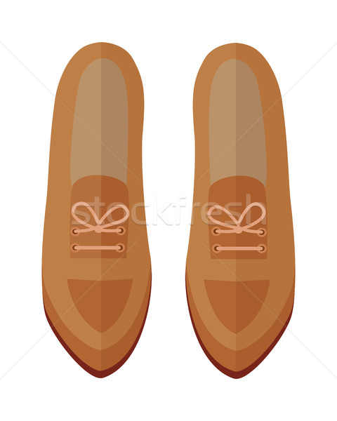 Pair of Shoes Vector Illustration in Flat Design Stock photo © robuart