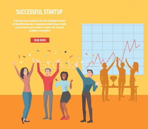 Successful Startup Internet Page Illustration Stock photo © robuart