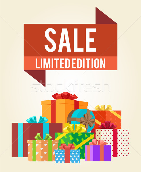 Sale Limited Edition Shop Now Poster Advert Label Stock photo © robuart