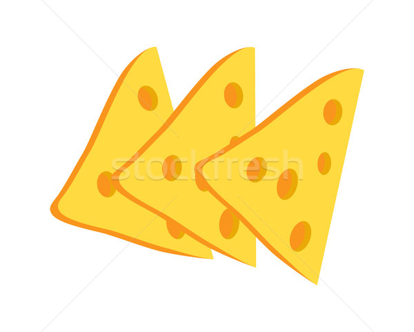 Foto stock: Queso · rebanadas · colección · aperitivos · aperitivo · perfecto