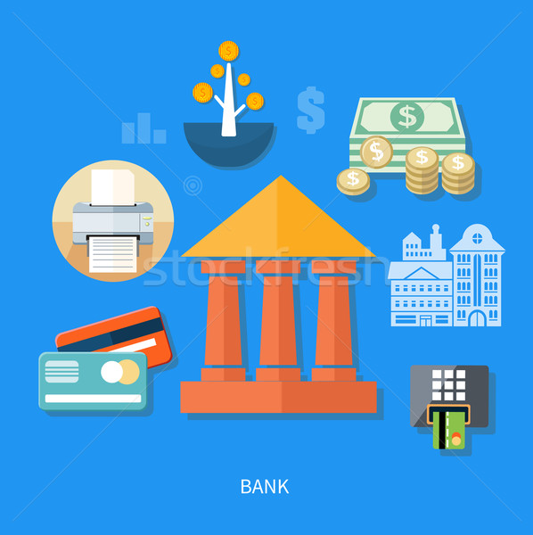 Bank office symbol Stock photo © robuart