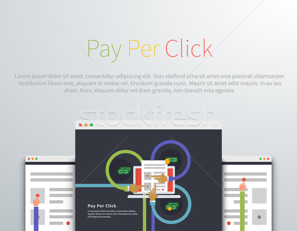 Pay Per Click Design Concept Style Stock photo © robuart