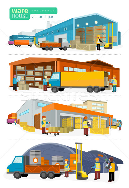 Concept Infographics Equipment Warehouse Stock photo © robuart