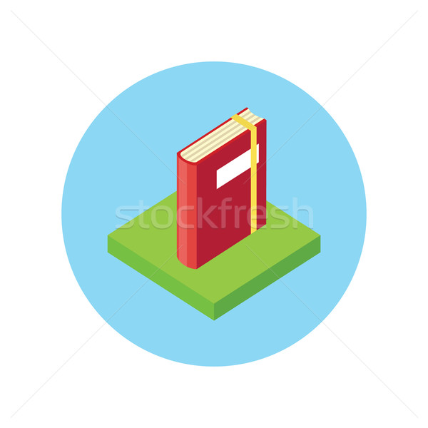 Isométrica livro logotipo assinar projeto ícone Foto stock © robuart