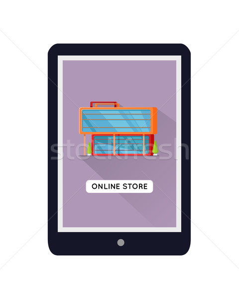 Commercial Building Web Design Template Stock photo © robuart