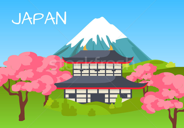 Japan Touristic Concept with National Symbols Stock photo © robuart