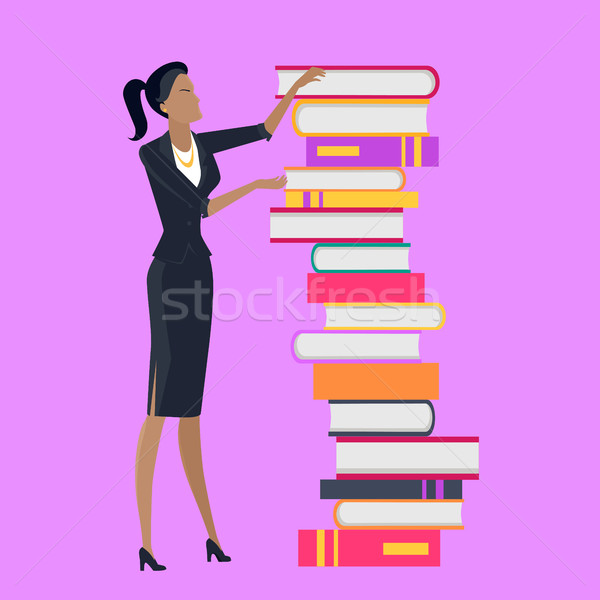 Top of Knowledge Concept Vector in Flat Design. Stock photo © robuart
