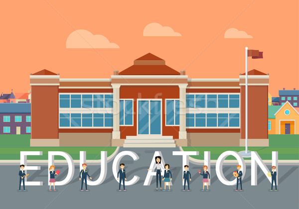 School Education Flat Style Vector Concept Stock photo © robuart