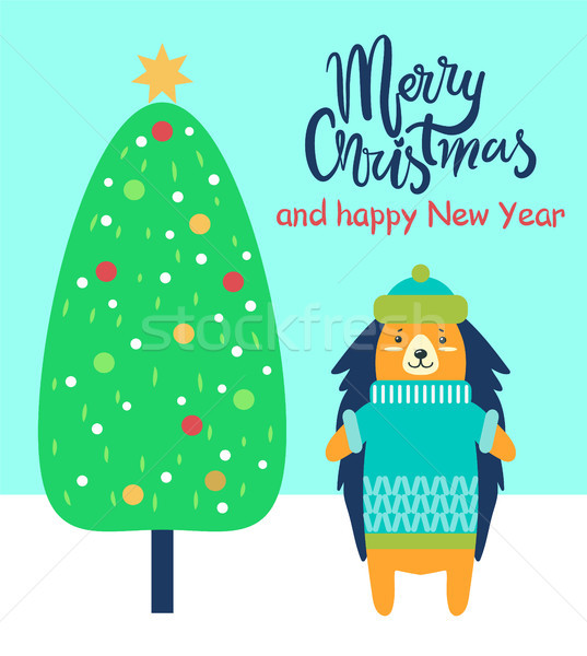 Merry Christmas and Happy New Year Festive Card Stock photo © robuart