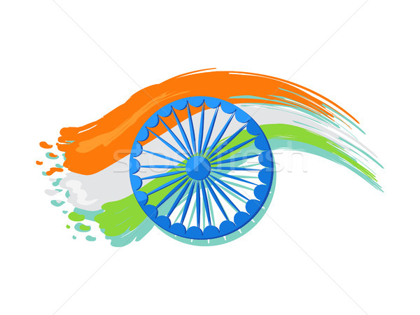 15 8月 インド 日 挨拶 ポスター ストックフォト © robuart