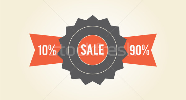 Sale Clearance Colorful Tag Vector Illustration Stock photo © robuart
