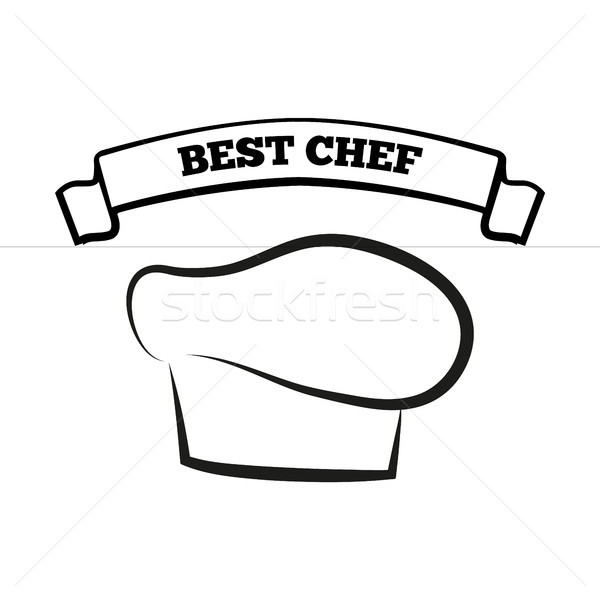 Best Chef Sketch with Hat Vector Illustration Stock photo © robuart